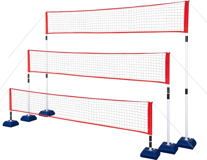Red multiusos y set para tenis, bádminton y voleibol NILS