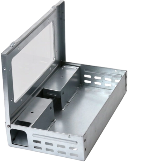 Trampa viva para ratones y ratas 26 × 16 × 6 cm de acero galvanizado