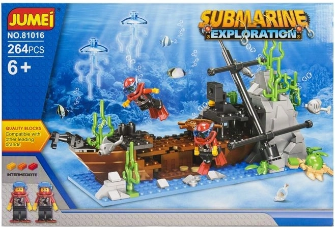 Set de construcción Jumei expedición submarina 264 piezas (Submarine Exploration) - 1 pieza