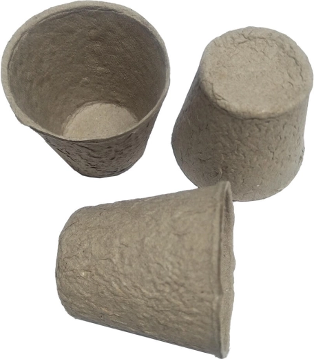 Maceta desechable de papel 6 cm, 24 uds.