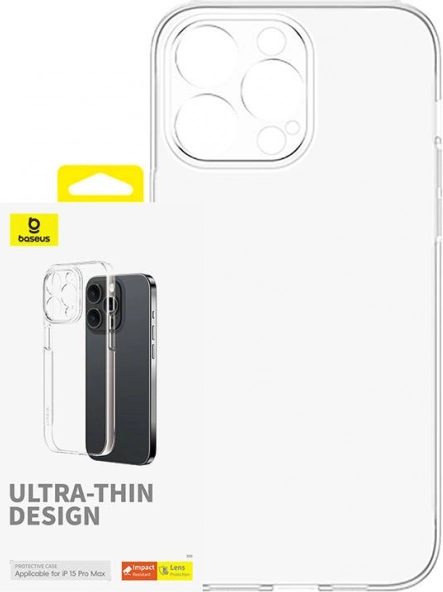 Funda para iPhone 15 Pro Max Baseus Lucent transparente