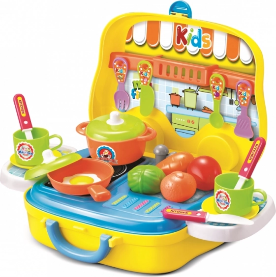Set de cocina infantil en maletín