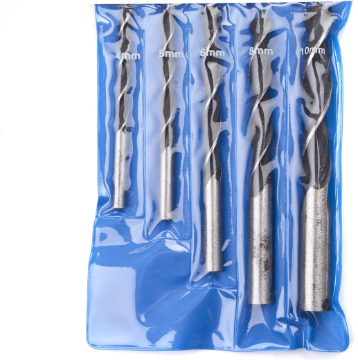 Juego de brocas para madera 4–10 mm, 5 piezas