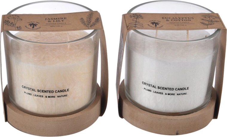 Vela aromática en vaso de vidrio eco 330 g