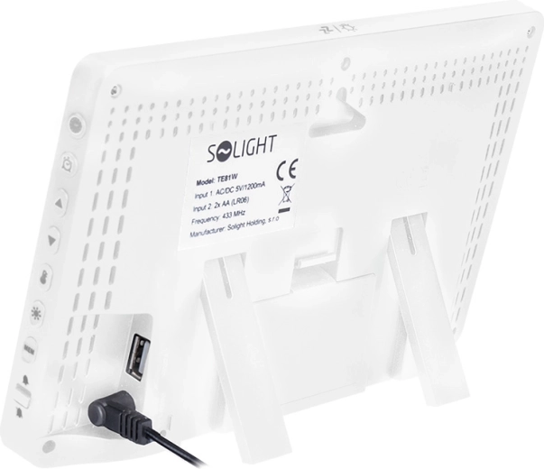 Alimentación mediante adaptador y carga USB