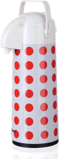 Termo con bomba CULINARIA Puntitos 1,9 l de acero inoxidable