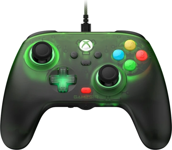 GameSir T7 Pro: mando gaming con cable para Xbox y PC (retro verde)
