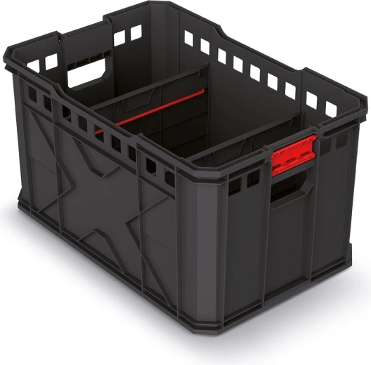 Caja modular de transporte X-Block Pro, negra 536 × 354 × 300 mm