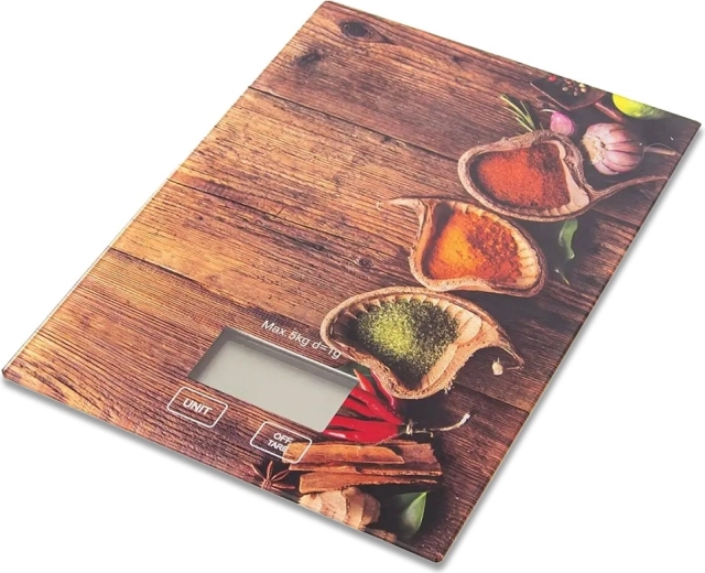 Báscula de cocina digital de vidrio 5 kg
