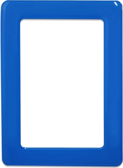 Marco magnético autoadhesivo azul 12,3x8,1 cm