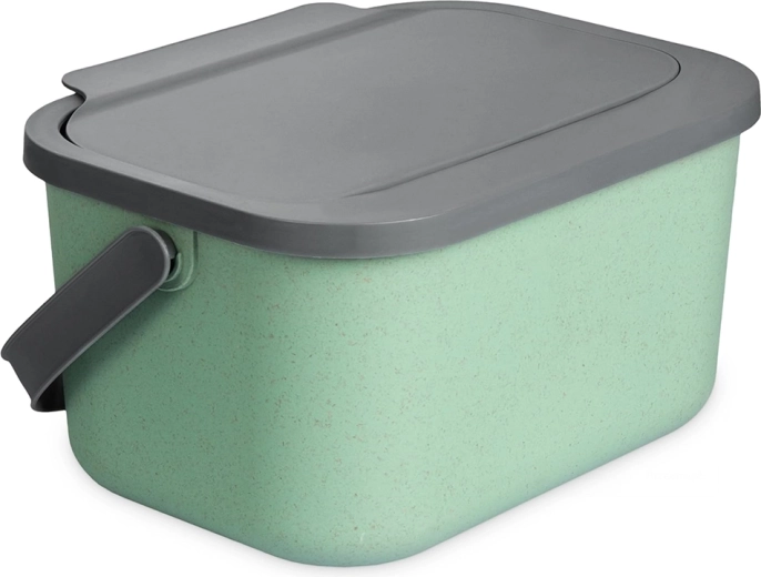 Cubo universal de plástico verde para biorresiduos 4,5 l