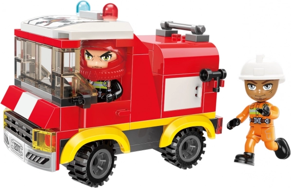 Set de construcción camión cisterna de bomberos QMAN MINE CITY