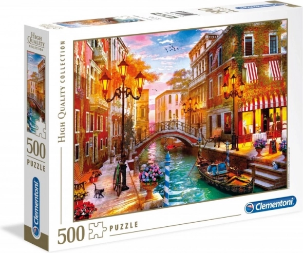 Puzzle de 500 piezas CLEMENTONI High Quality – atardecer sobre Venecia