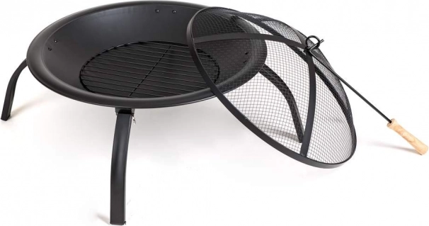 Brasero metálico de jardín con tapa 55 cm