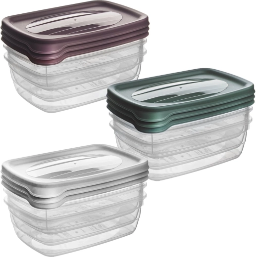Prácticos recipientes con tapas