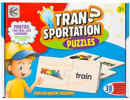 Rompecabezas educativo – transporte
