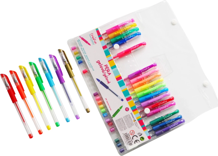 Bolígrafos de gel CreaFun 24 colores SPARKYS