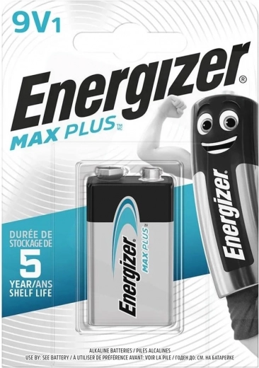 Batería alcalina 9V Max Plus 6LR61, blíster