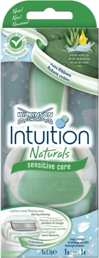 Maquinilla de afeitar femenina Wilkinson Intuition Naturals Sensitive Care + 1 cabezal
