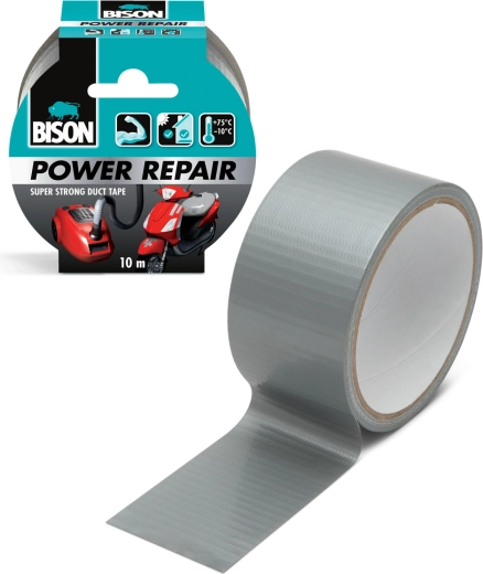 Cinta adhesiva reforzada Power Repair gris 10 m