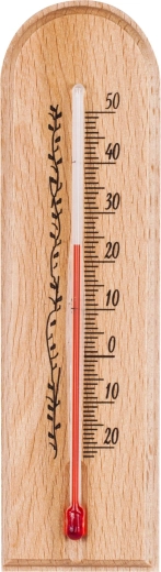 Termómetro interior de madera 40 × 150 mm