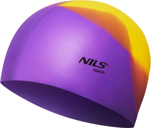 Gorro de natación de silicona NILS Aqua multicolor