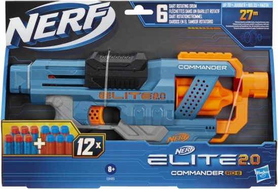 bláster nerf elite 2.0 commander rd-6 con dardos