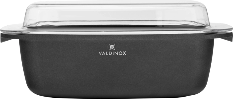 VALDINOX Expert asadera rectangular con tapa 32 × 21 cm