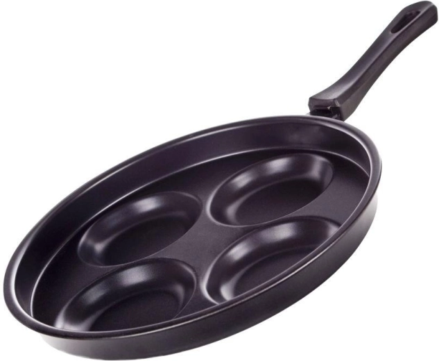 Sartén para tortitas de 24 cm con 4 secciones y superficie antiadherente