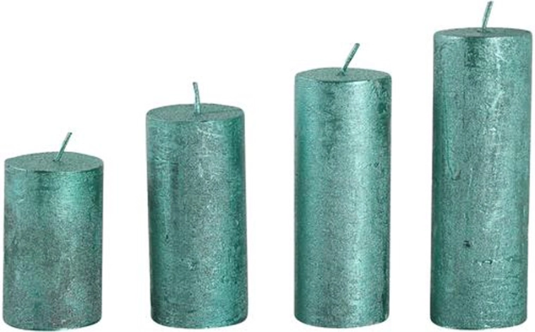 Velas de Adviento verdes, set de 4 uds.