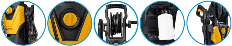 Enrollador de manguera integrado y equipamiento completo