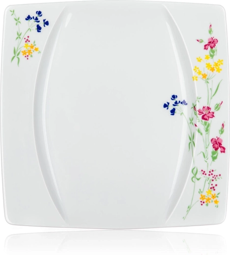Diseño cuadrado moderno con motivo floral