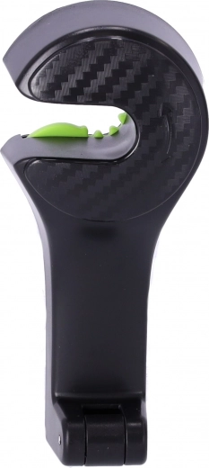 Soporte para teléfono de coche 2 en 1 para reposacabezas negro