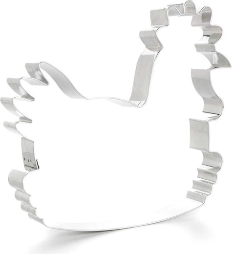 Cortador de galletas con forma de gallinita en columpio 13,7 × 13 × 2 cm
