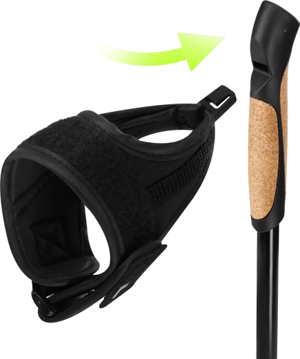 Empuñaduras ergonómicas de corcho con correas de muñeca
