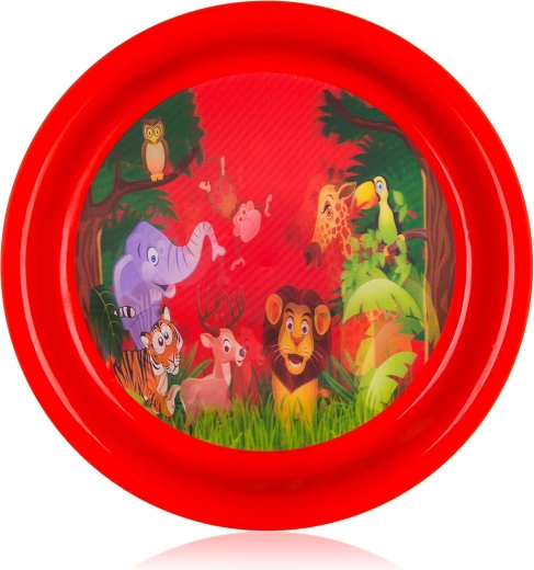 Plato infantil de plástico ZOO 19,5 cm