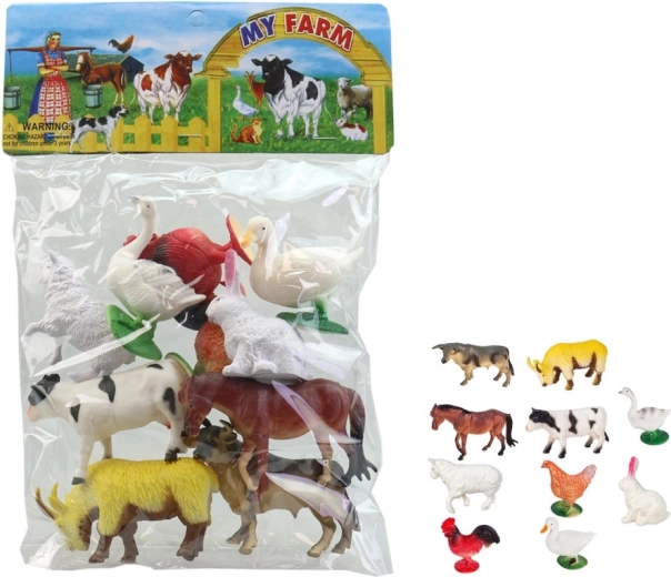 Animalitos en bolsa 7–10 cm – set de figuras de plástico para niños