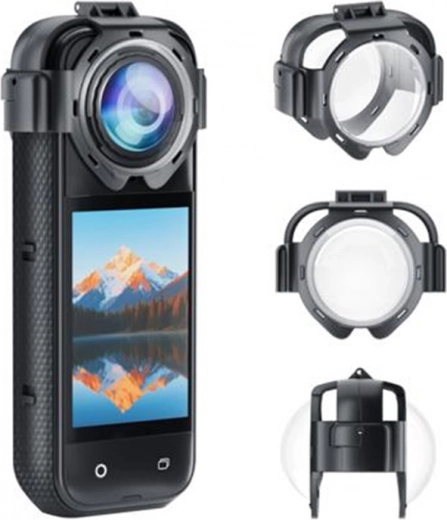 Protectores de lentes Puluz para cámara INSTA360 X5 (de clip)
