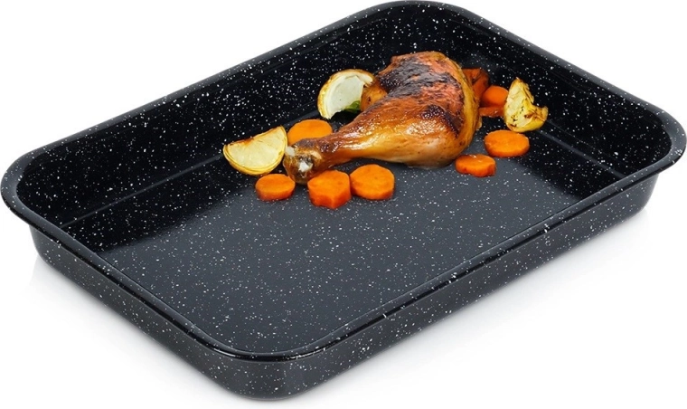 Fuente rectangular esmaltada 34 × 24 cm, 2,5 l