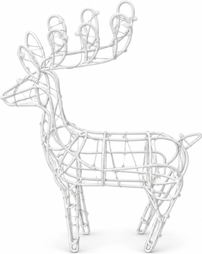 Elegante silueta de reno navideño
