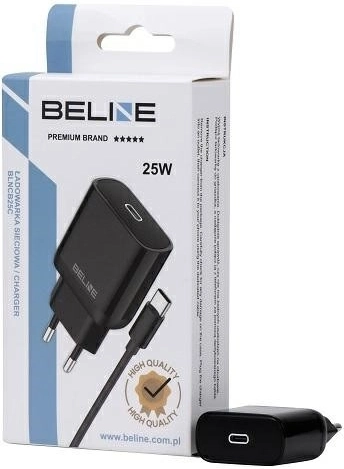 Cargador de red 25 W GaN USB‑C + cable USB‑C – negra