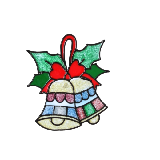Campanas navideñas clásicas con lazo