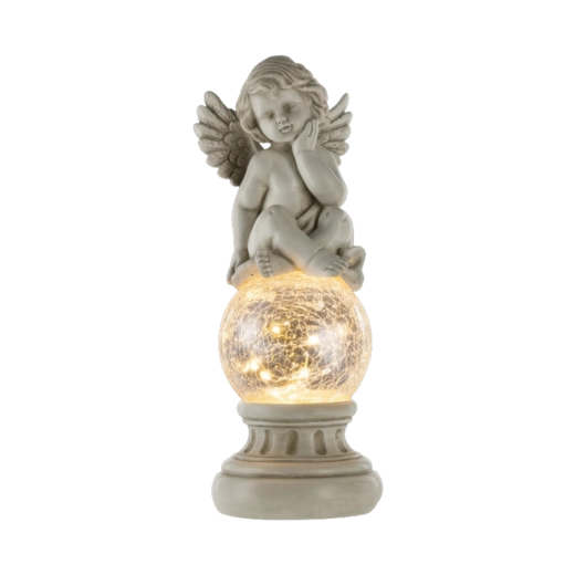 Esfera crackle con efecto luminoso