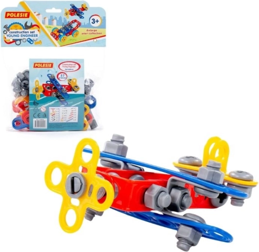 Kit de construcción joven ingeniero – avión, 57 piezas