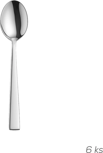 Cucharillas de té de acero inoxidable Plain 6 uds.