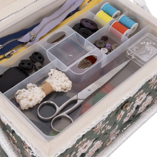 Organizador claro para accesorios de costura