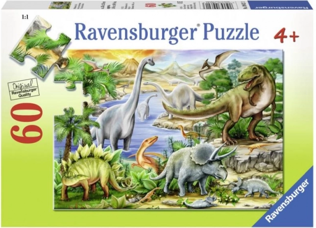 Puzzle Ravensburger Vida prehistórica 60 piezas