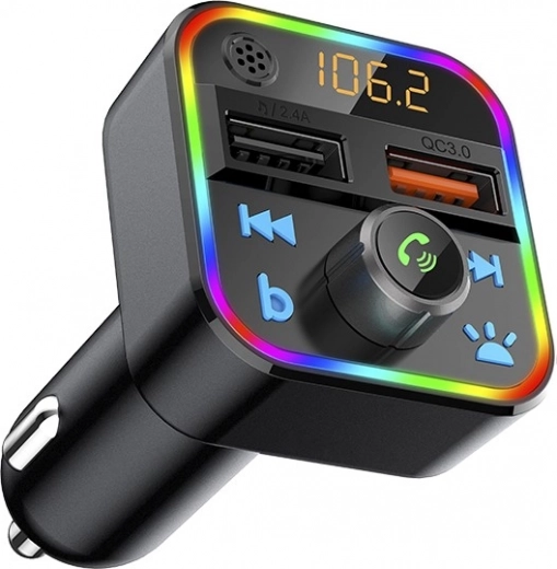 Transmisor FM BLOW con Bluetooth 5.1 y QC3.0, iluminación RGB