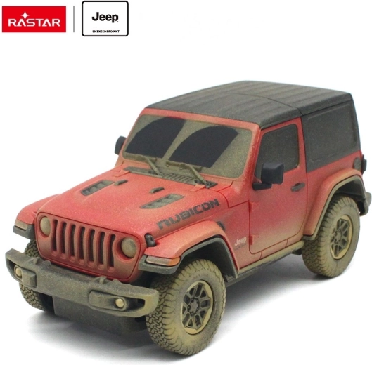 Jeep Wrangler Rubicon teledirigido 1:24 Rastar (versión Muddy) - 1 pieza
