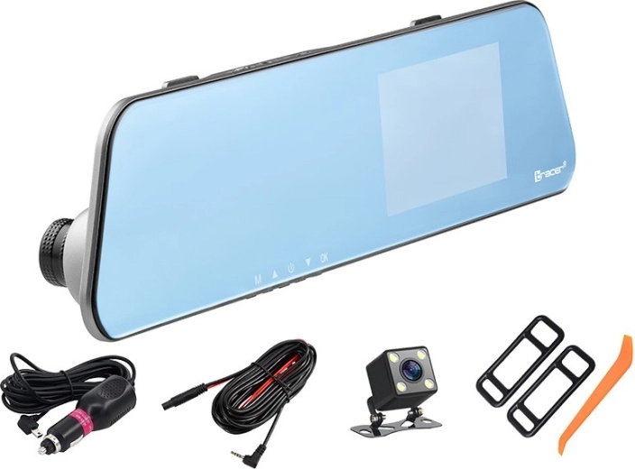 Cámara para coche para espejo retrovisor TRACER Mensa 4.0D Full HD con cámara trasera